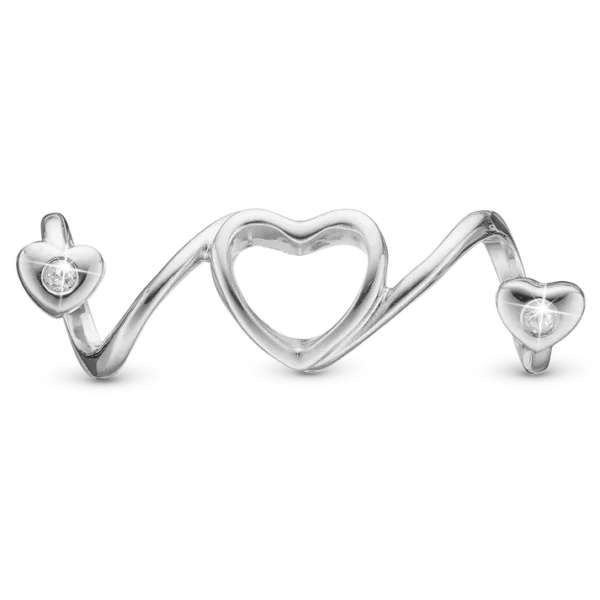 Christina charm hjärta i Silver, Soul Mate. 6 mm modell 630-S80