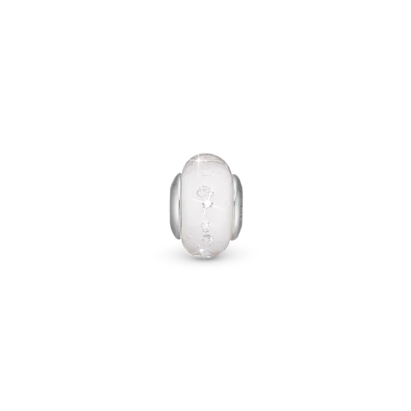 Christina berlock Silver Vit glaskula 4 mm Modell 623-S170