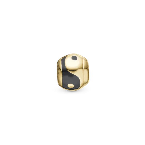 Christina berlock Ying & Yang Förgyllt Silver 4 mm Modell 623-G22