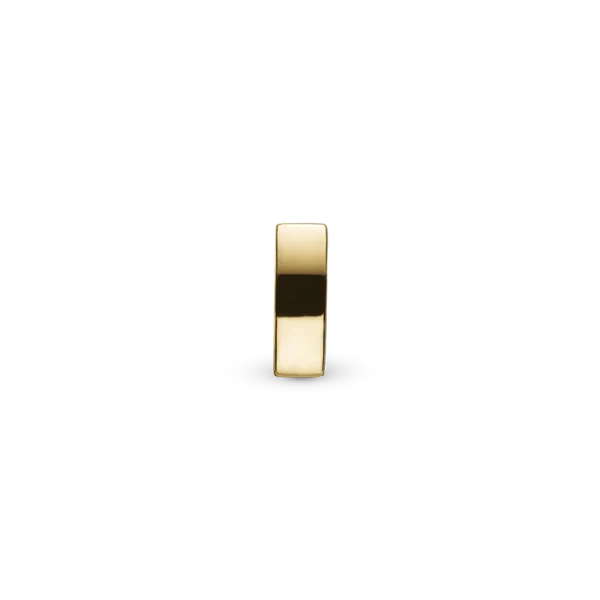 Christina berlock dubbel Förgyllt Silver Med Blank Yta, 4 mm Modell 623-G183