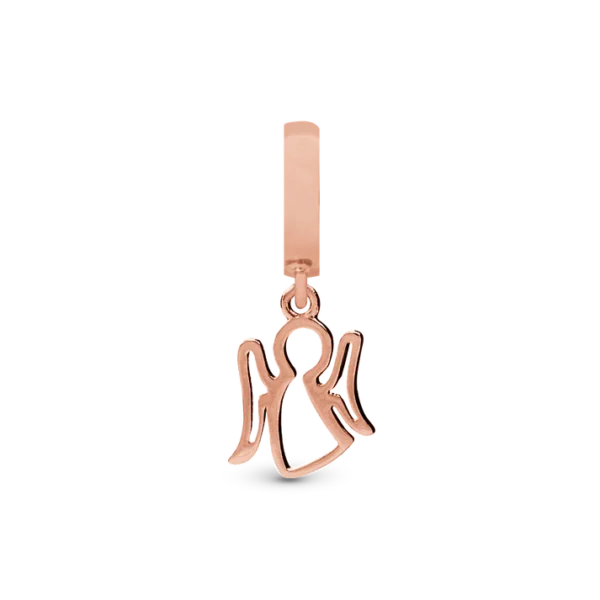 Christina berlockängel i roséguld 6 mm