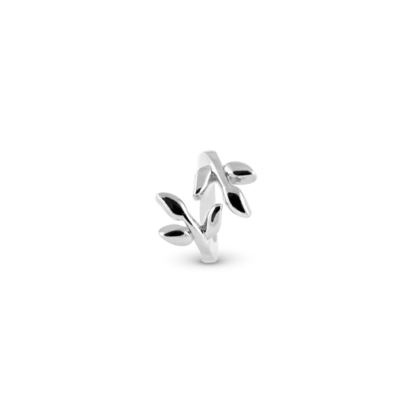 Christina berlock Laurel Leaf Silver. 6 mm