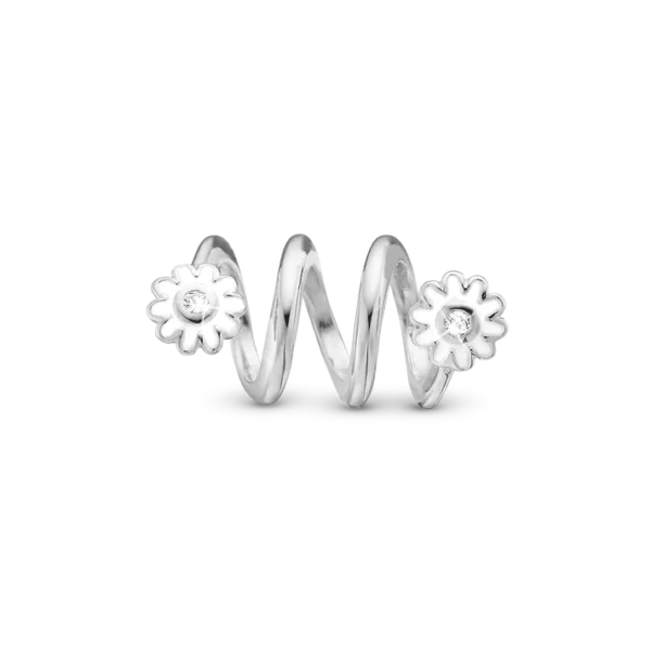 Christina berlock twisted daisy Silver - Dancing Marguerites 6mm Model 630-S211