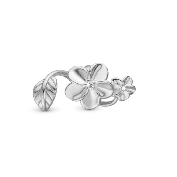 Christina berlock Blommor i silver - 6 mm Modell 630-S203