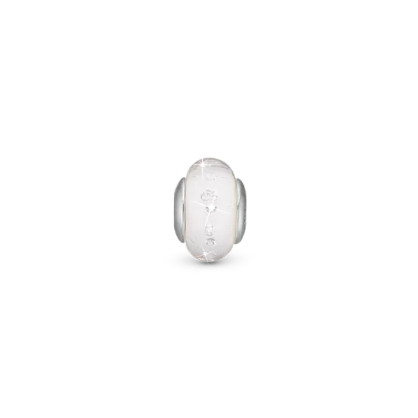 Christina berlock Silver Vit Glas Med Topazsten - 6 mm Modell 630-S157