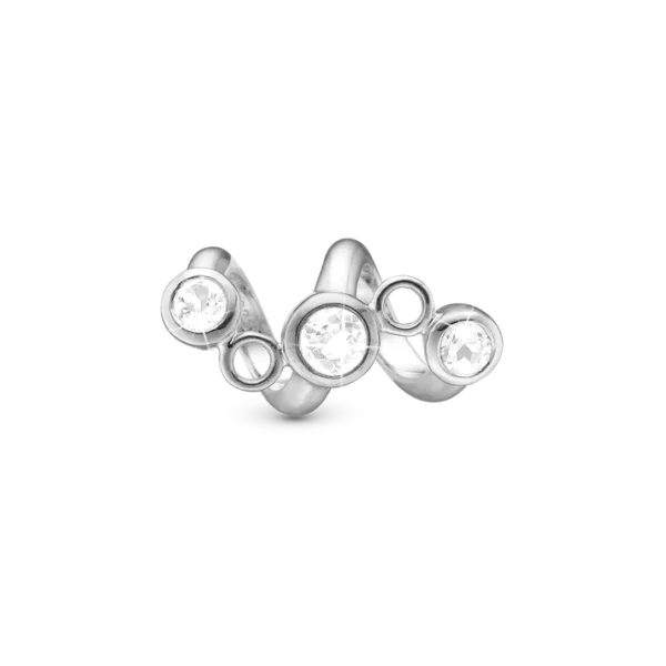 Christina berlock Silver Twister Med Topaz - 6 mm Modell 630-S137