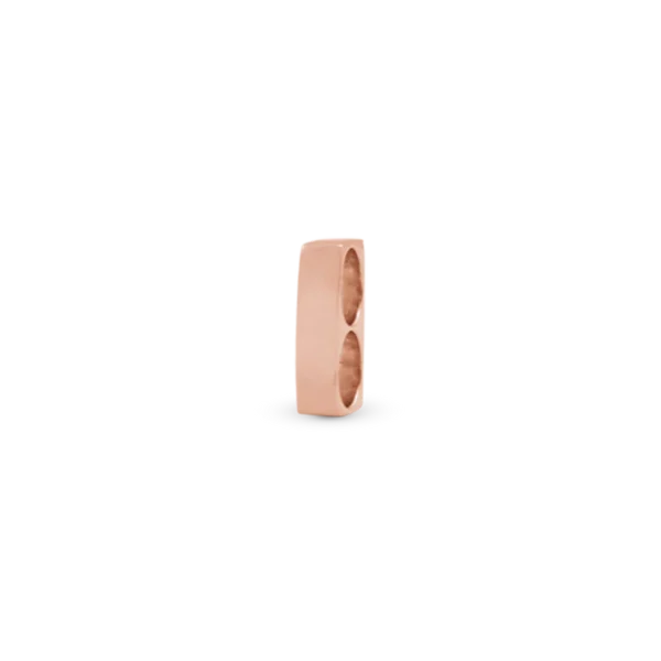 Christina berlock Dubbel t-stång rosa 6 mm
