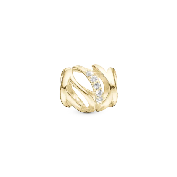 Christina berlock Förgyllt Silver Real Harmony Twist - 6 mm