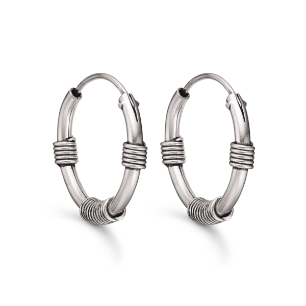 Bågar i mörk silveroxiderad Ø16