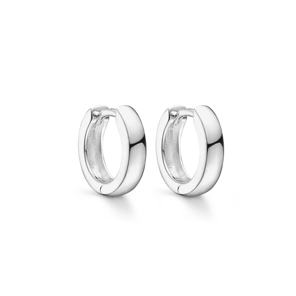 Silver Creole örhängen. 3 x 12 mm.