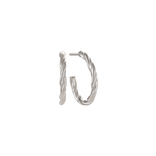 Kreoler i silvertvinnad design