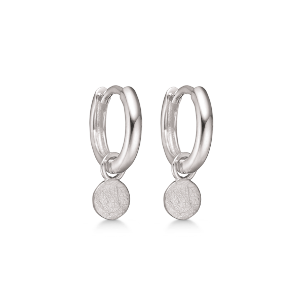 Hängband i silver, med borstad yta