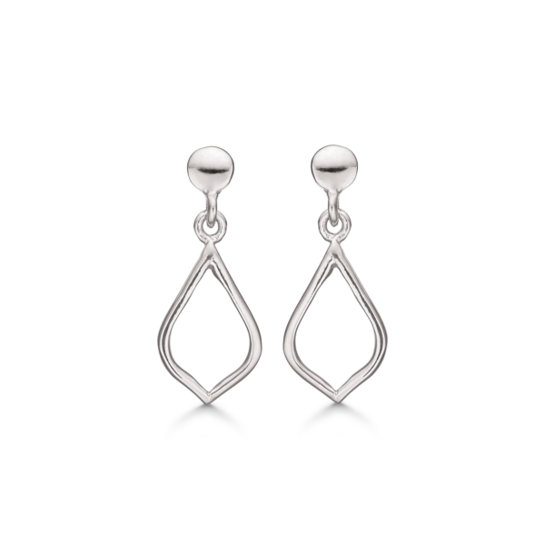 Støvring design droppformade hängörhängen i silver