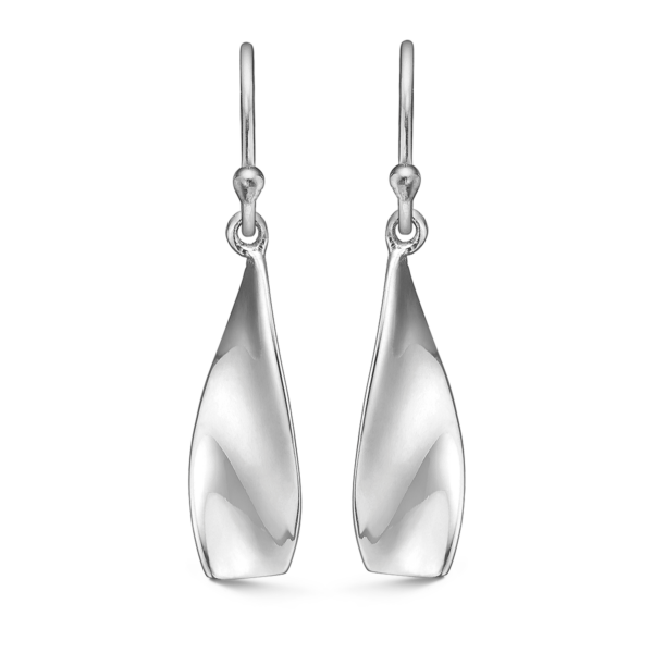 Støvring designhängande örhängen i silver