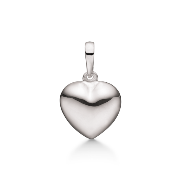 Hjärta i silver. Mått: 13 x 12 mm.