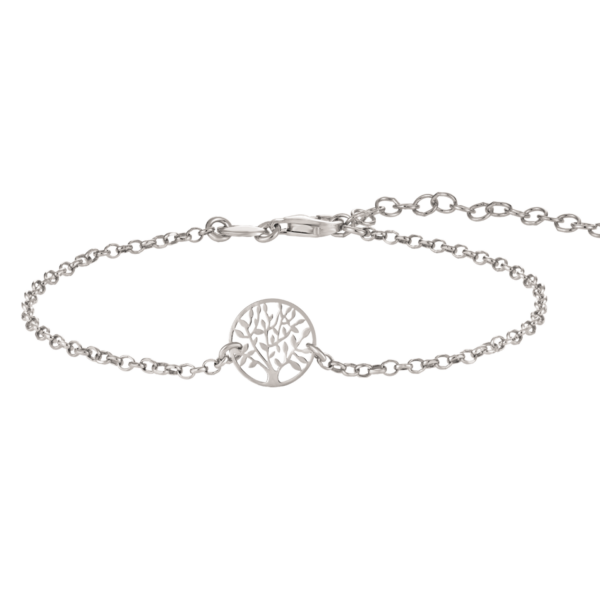 Tree of Life Silverarmband. Längd 17+4 cm