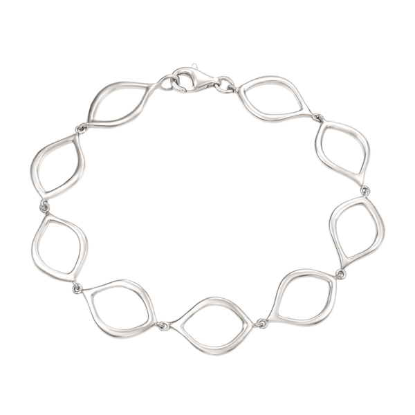 Silverarmband öppen droppe Längd 19 cm