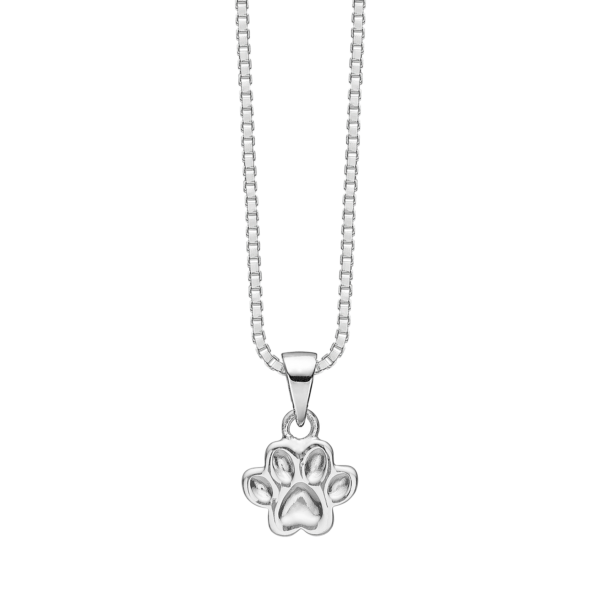 Silver halsband tassar. Kedjan är 38 cm lång.