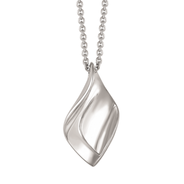 Silverhalsband buggat ovalt med spikar