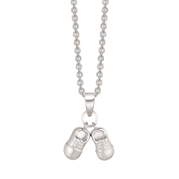 Silverhalsband luckans galoscher Storlek 10 x 5,5 mm