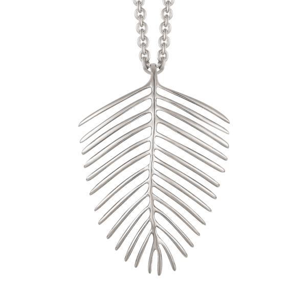 Silver halsband blad