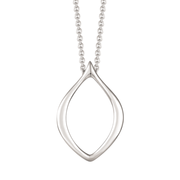 Silverhalsband öppen droppe