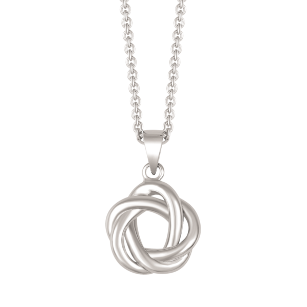 Circle Silverhalsband i flätad cirkel
