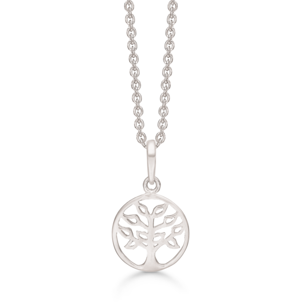 Støring livets träd halsband i silver - 42-45 cm