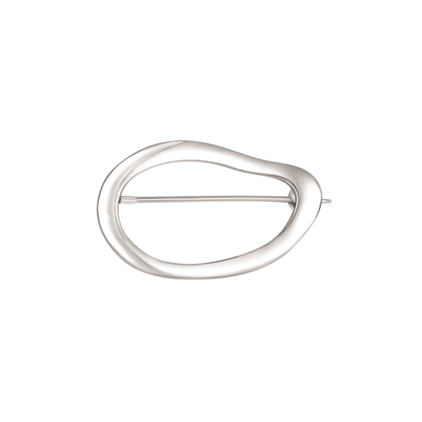 Silverbrosch stor krokig oval