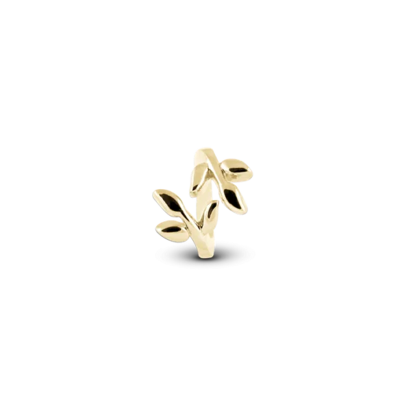 Christina berlock Laurel Leaf Förgyllt Silver 6 mm 630-G33