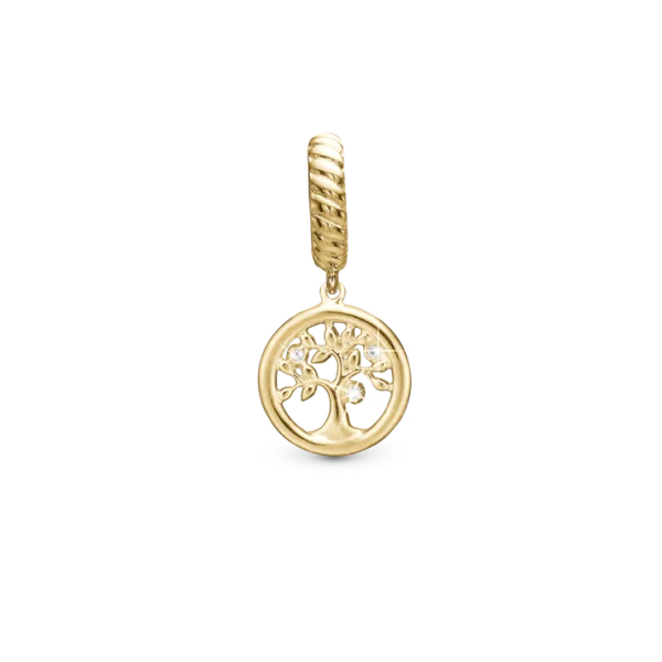 Christina charm tree of life Förgyllt silver 4 mm Modell 623-G176