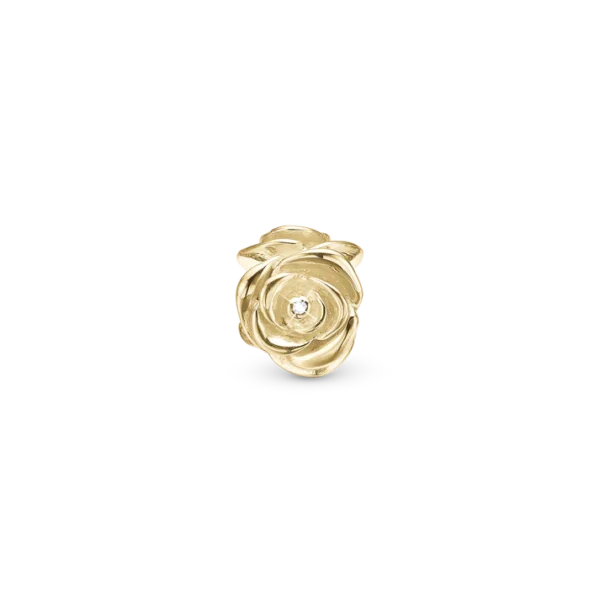 Christina berlockrosa Förgyllt silver 4 mm Modell 623-G136