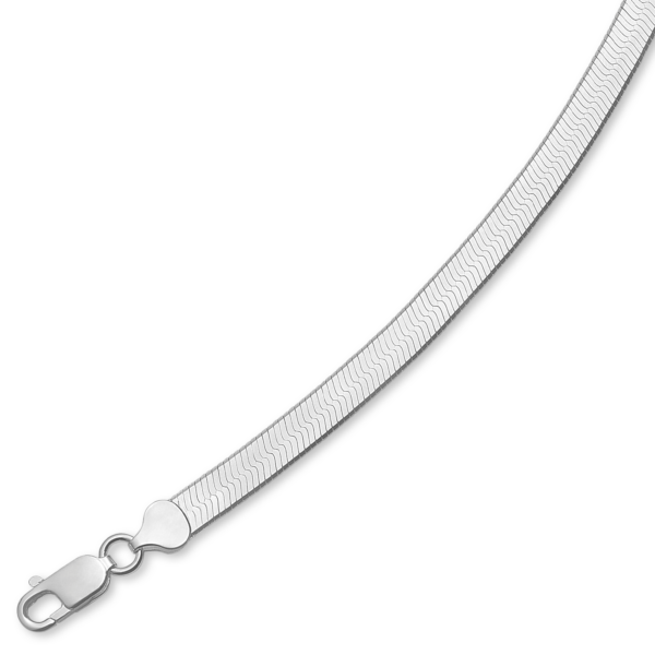 Silver Herringbone kedja glänsande 925s. 7,0 50 cm. Längd 50 cm.