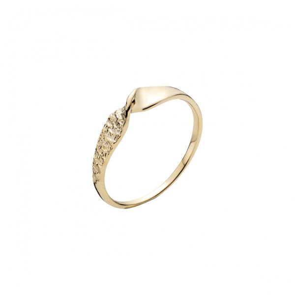 Guldring matt 8 karat