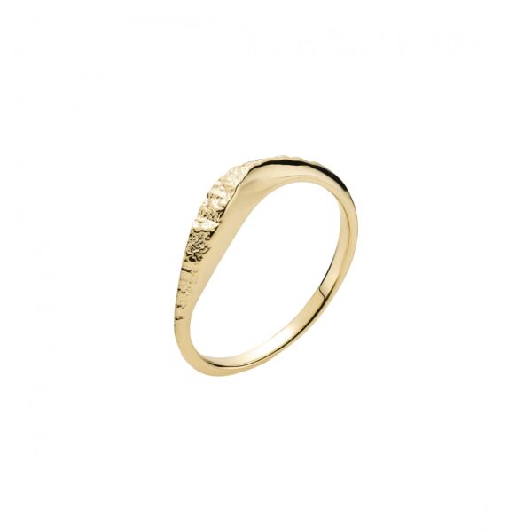 Guldring matt 8 karat