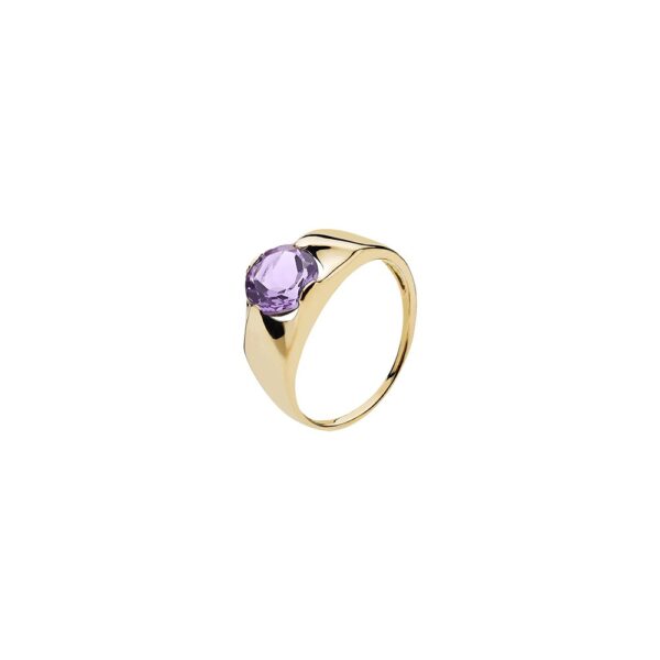 8 karats guldring med ametist