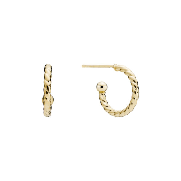 Lund Copenhagen Real Gold halvkreol 8 karat. Ø10 mm