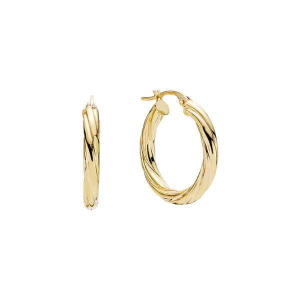 Lund Copenhagen Gold Hoops, 8 karat. Ø15 mm x 2,9 mm