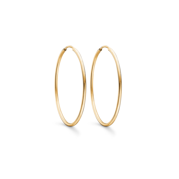 Hoops i ægte guld