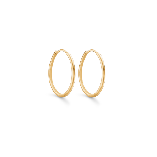 Guldringar 8 karat. 1,6 x 25 mm.