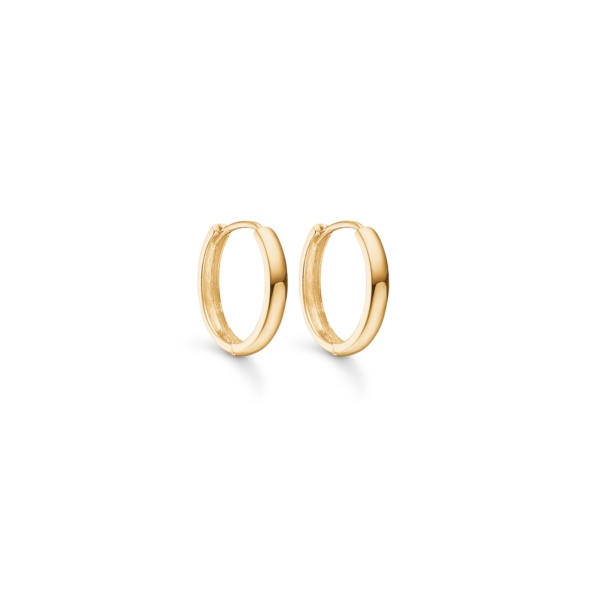 Kreolörhängen i guld 8 karat. 2,2 x 15 mm.