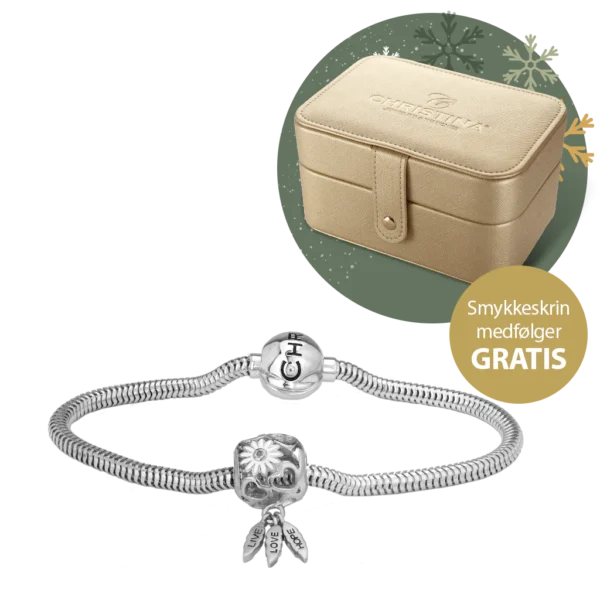 Christina silverarmband set med Marguerite LLF inkl. gratis smyckeskrin