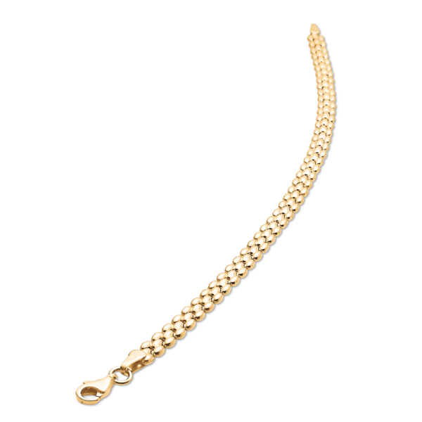 8 kt. guldhalsband prickar i rader Längd 43 cm.
