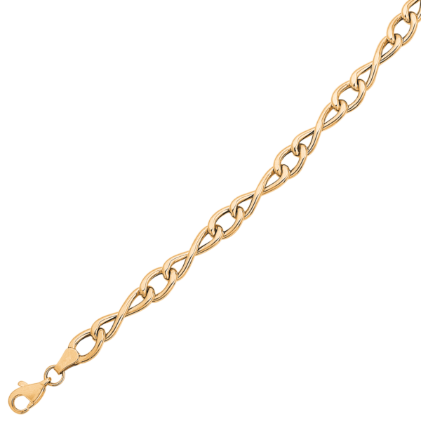 Infinity halsband halsband i 8 karat guld med evighetstecken. Längd 43,5 cm.