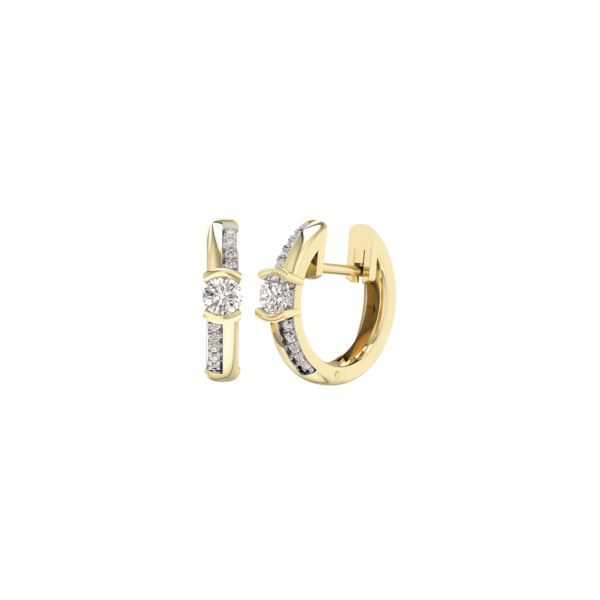 Hoops diamant och guld 14 karat