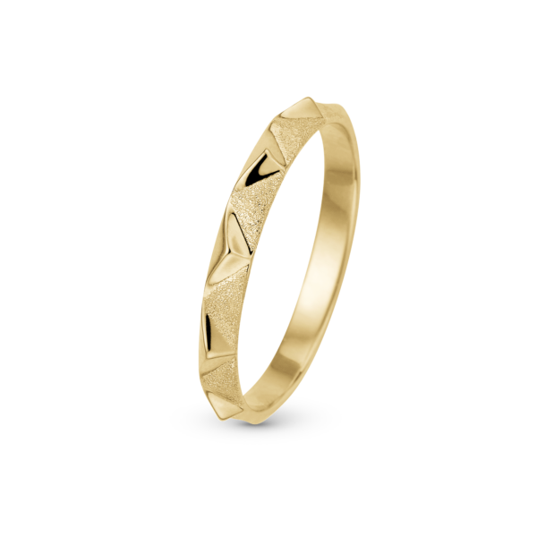 Christina ring guldpläterad matt och glänsande - Berg
