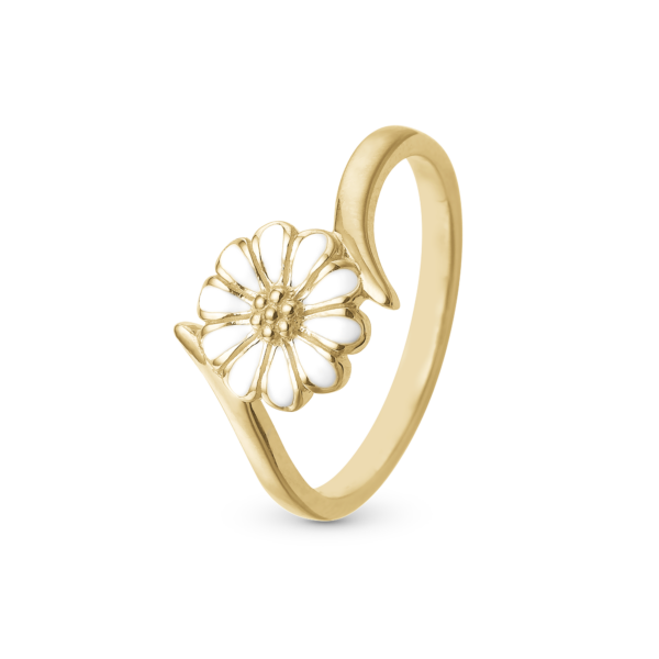 Christina guldpläterad ring med Marguerit - Marguerite Power