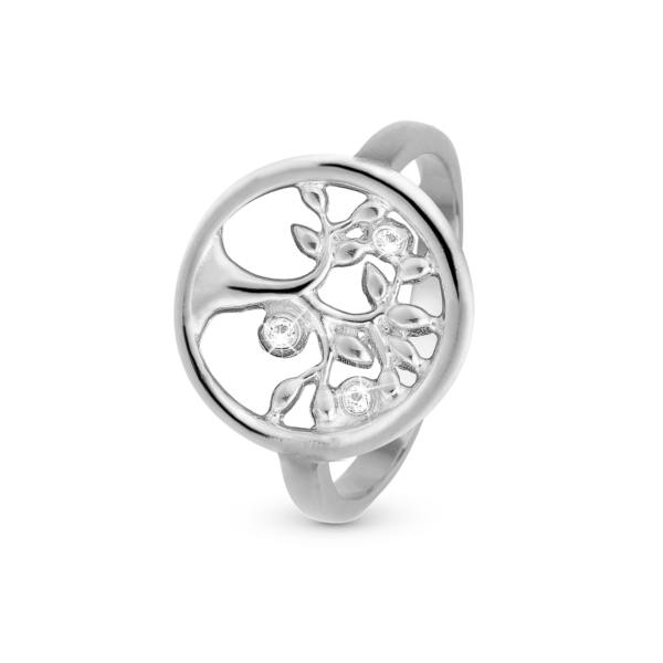 Christina Life trädring i silver med topassten