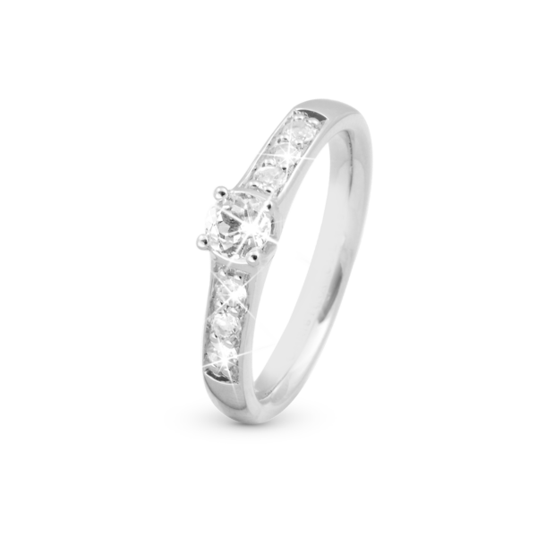 Christina silverring med 7 äkta topaser - Topaz Princess