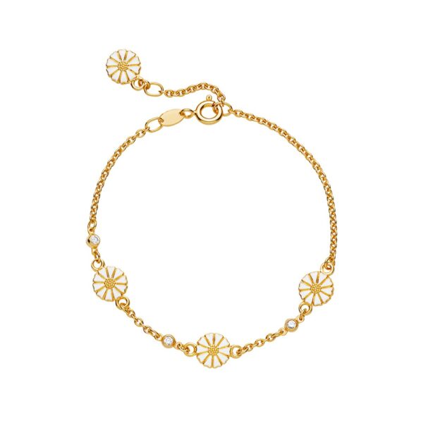 Lund Copenhagen Daisy Armband 4x7,5mm zi. t.ex. 925